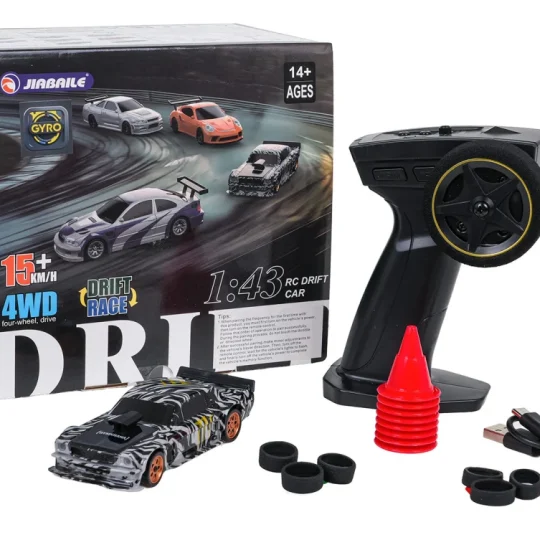 R/c Drift Car 1:43 Srebrni Prugasti + Dodaci 1