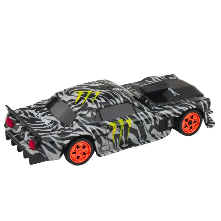 Rc Drift Sportski Automobil Na Daljinsko Upravljanje Crni Čunjevi 15 Km/h 1:43 4