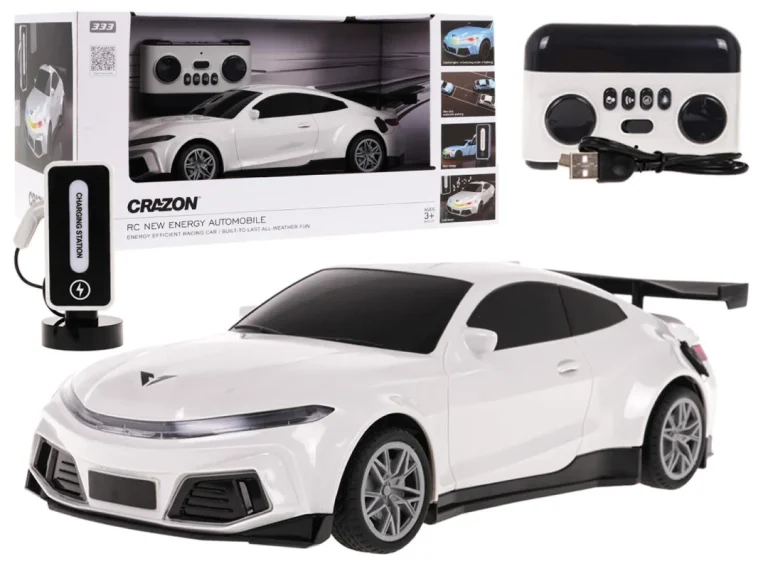 R/c Auto + Stanica Za Punjenje Bijela 1