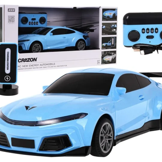 R/c Auto + Stanica Za Punjenje Plava 1