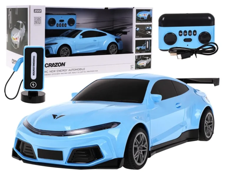 R/c Auto + Stanica Za Punjenje Plava 1