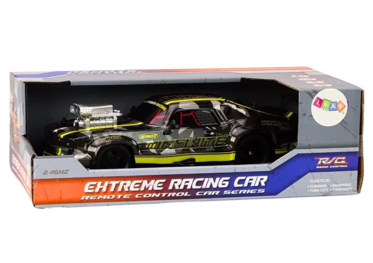 Rc Automobil Na Daljinsko Upravljanje 1:16 Gumeni Kotači Drift Crni 3