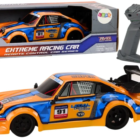 Rc Automobil Na Daljinsko Upravljanje 1:16 Gumeni Kotači Drift Narančasti 1