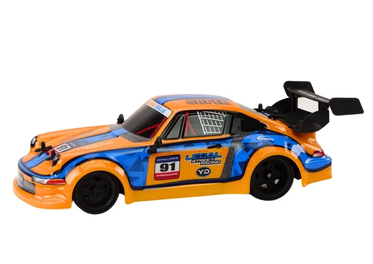 Rc Automobil Na Daljinsko Upravljanje 1:16 Gumeni Kotači Drift Narančasti 2