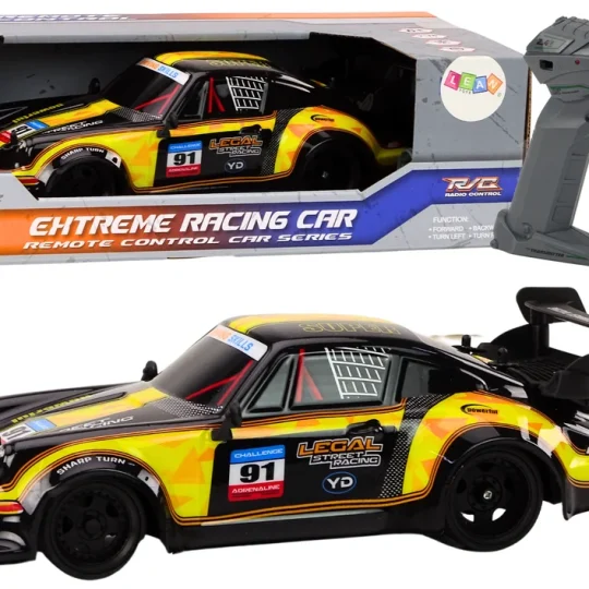 Rc Automobil Na Daljinsko Upravljanje 1:16 Gumeni Kotači Drift žuti 1