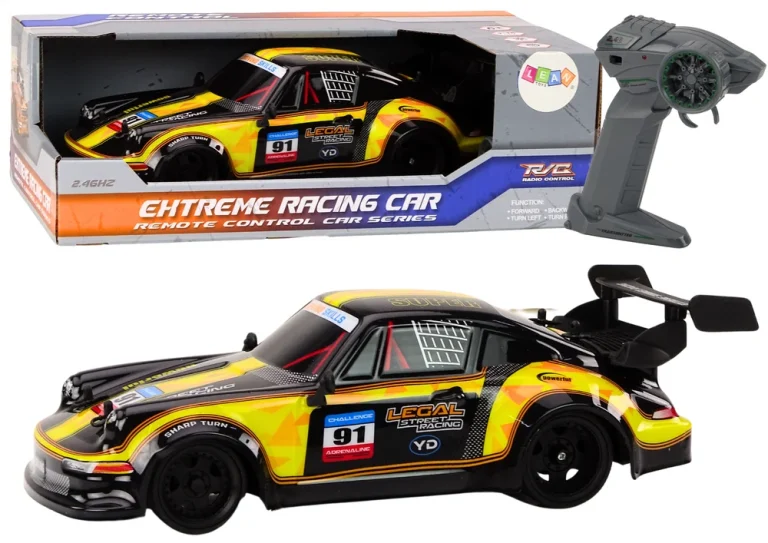 Rc Automobil Na Daljinsko Upravljanje 1:16 Gumeni Kotači Drift žuti 1