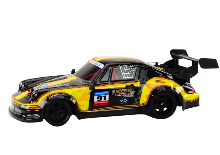 Rc Automobil Na Daljinsko Upravljanje 1:16 Gumeni Kotači Drift žuti 2