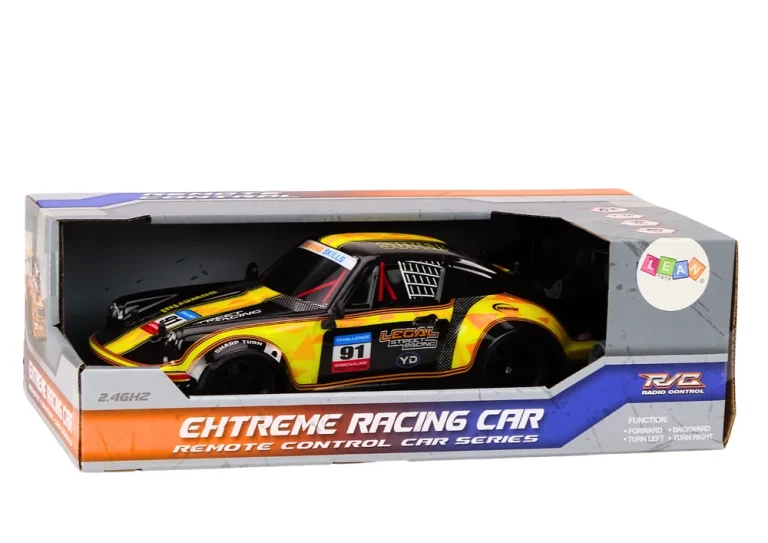 Rc Automobil Na Daljinsko Upravljanje 1:16 Gumeni Kotači Drift žuti 3