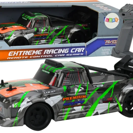Rc Automobil Na Daljinsko Upravljanje 1:16 Gumeni Kotači Za Driftanje Sivo Zeleni 1