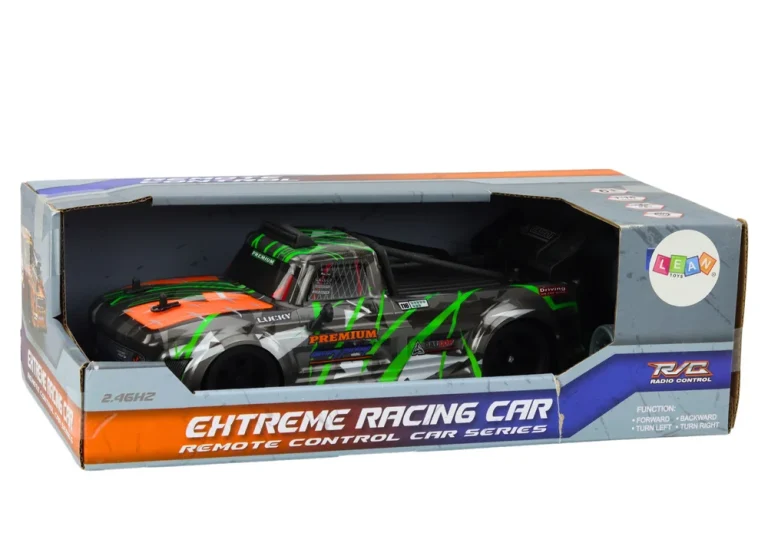 Rc Automobil Na Daljinsko Upravljanje 1:16 Gumeni Kotači Za Driftanje Sivo Zeleni 3
