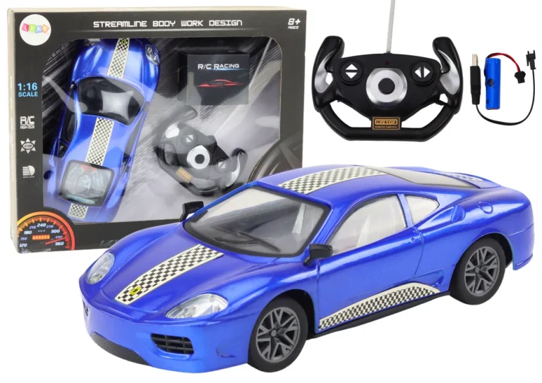 Rc Automobil Na Daljinsko Upravljanje 1:16 Svjetla Plava 1