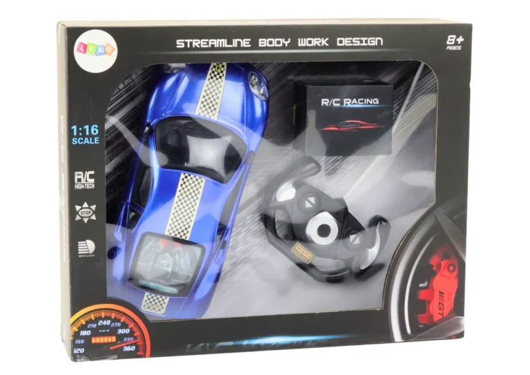 Rc Automobil Na Daljinsko Upravljanje 1:16 Svjetla Plava 5