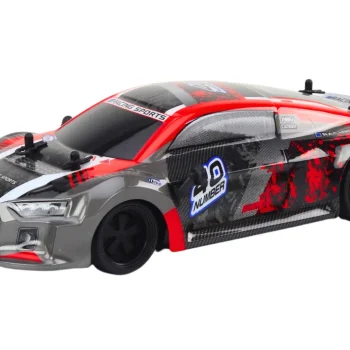 Rc Automobil Na Daljinsko Upravljanje 1:18 Gumeni Kotači Drift Crveni 2