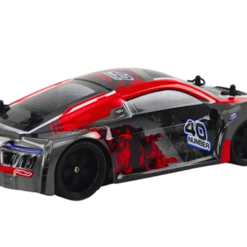 Rc Automobil Na Daljinsko Upravljanje 1:18 Gumeni Kotači Drift Crveni 3