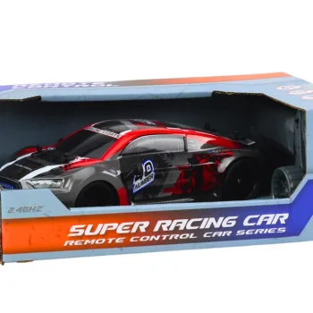 Rc Automobil Na Daljinsko Upravljanje 1:18 Gumeni Kotači Drift Crveni 5