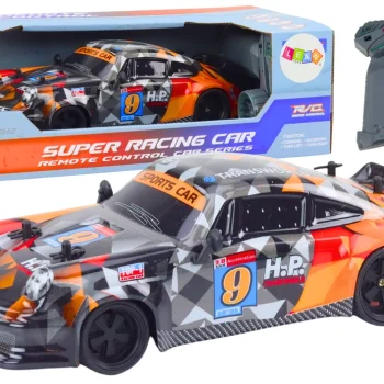 Rc Automobil Na Daljinsko Upravljanje 1:18 Gumeni Kotači Drift Narančasti 2