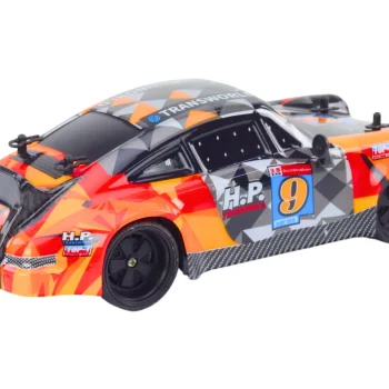 Rc Automobil Na Daljinsko Upravljanje 1:18 Gumeni Kotači Drift Narančasti 3