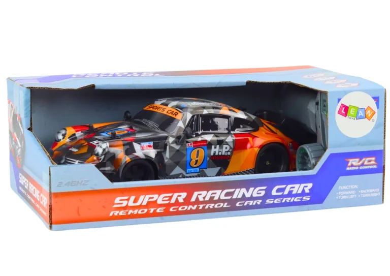 Rc Automobil Na Daljinsko Upravljanje 1:18 Gumeni Kotači Drift Narančasti 5