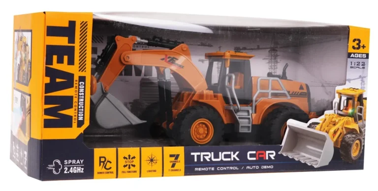 R/c Bager Sa Svjetlima I Funkcijom Dima 8