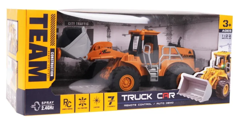 R/c Buldožer Sa Svjetlima I Funkcijom Dima 7