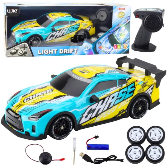 Rc Drift Automobil Na Daljinsko S Led Om, Tirkizni 1