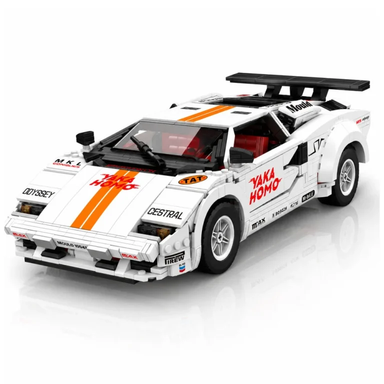 Rc Građevinske Kocke Sportski Automobil, Bijeli, 1384 Kom 2