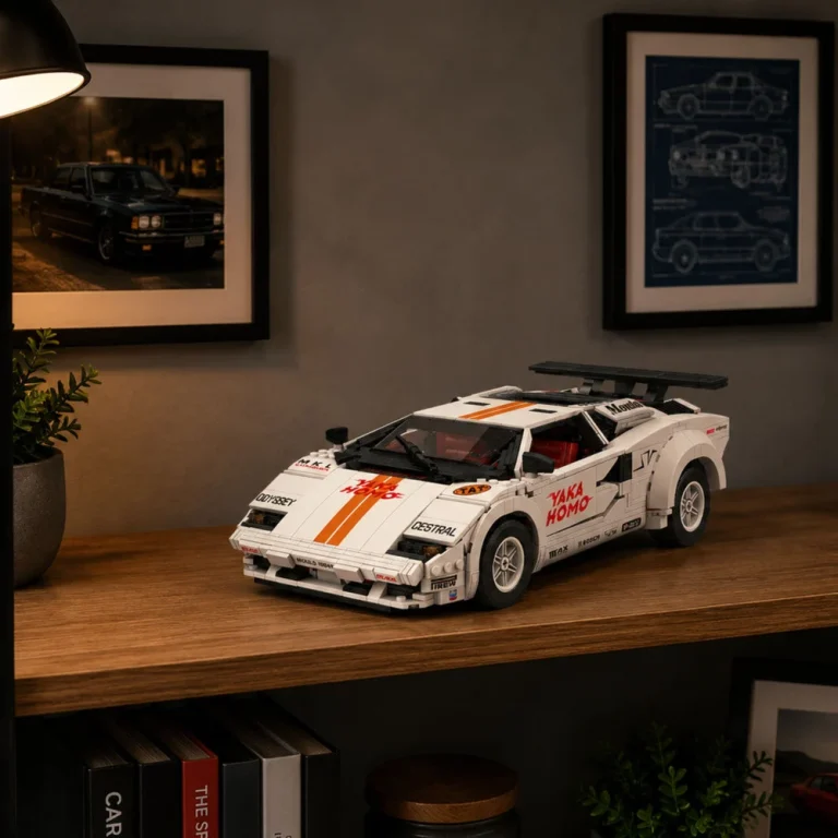 Rc Građevinske Kocke Sportski Automobil, Bijeli, 1384 Kom 3
