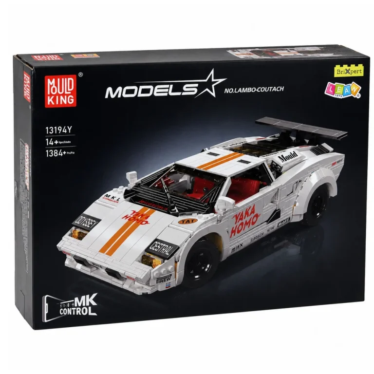 Rc Građevinske Kocke Sportski Automobil, Bijeli, 1384 Kom 6