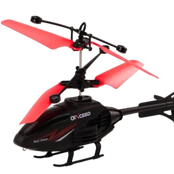 Rc Helikopter S žiroskopom, Crveni, Upravljanje Rukom 2