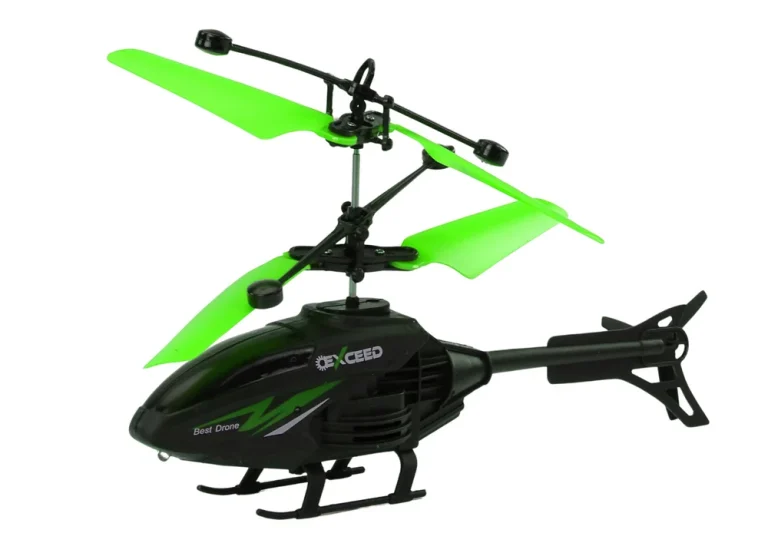 Rc Helikopter S žiroskopom, Zeleni, Upravljanje Rukom 2