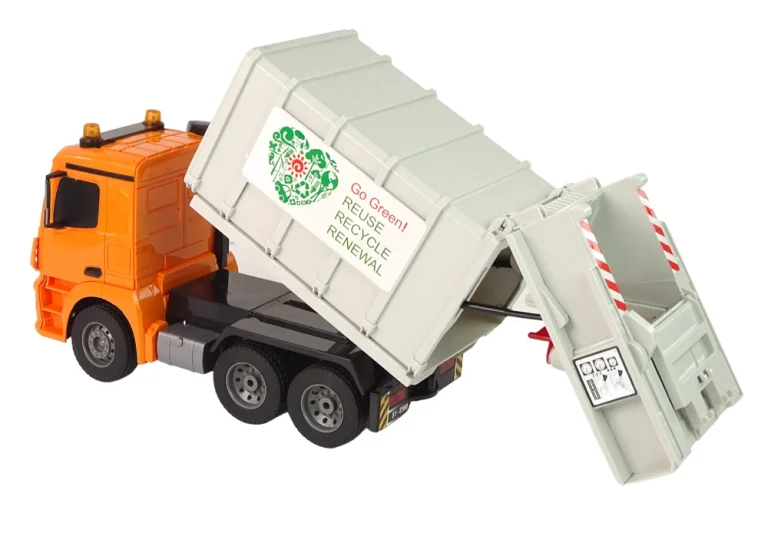 Rc Kamion Mercedes Benz Antos Za Smeće, Narančasti 3