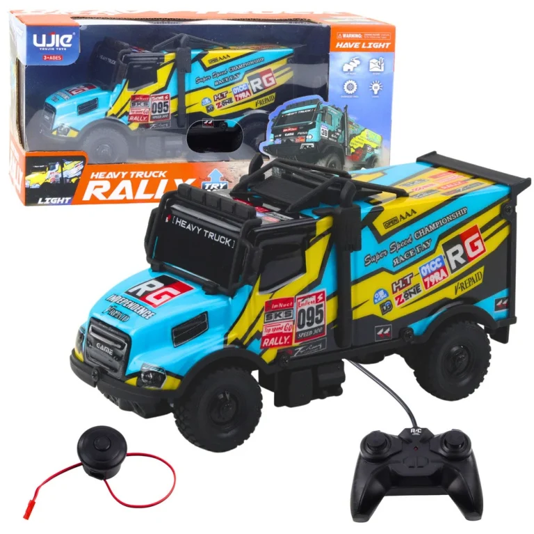 Rc Kamion Na Daljinsko Upravljanje Automobil S Osvijetljenom Tirkiznom Karoserijom 1