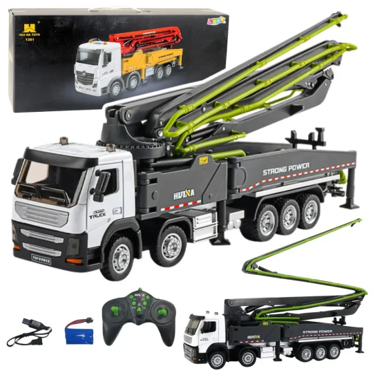 Rc Kamion S Mješalicom Za Beton Na Daljinsko Upravljanje Huina Siva 1:18 1