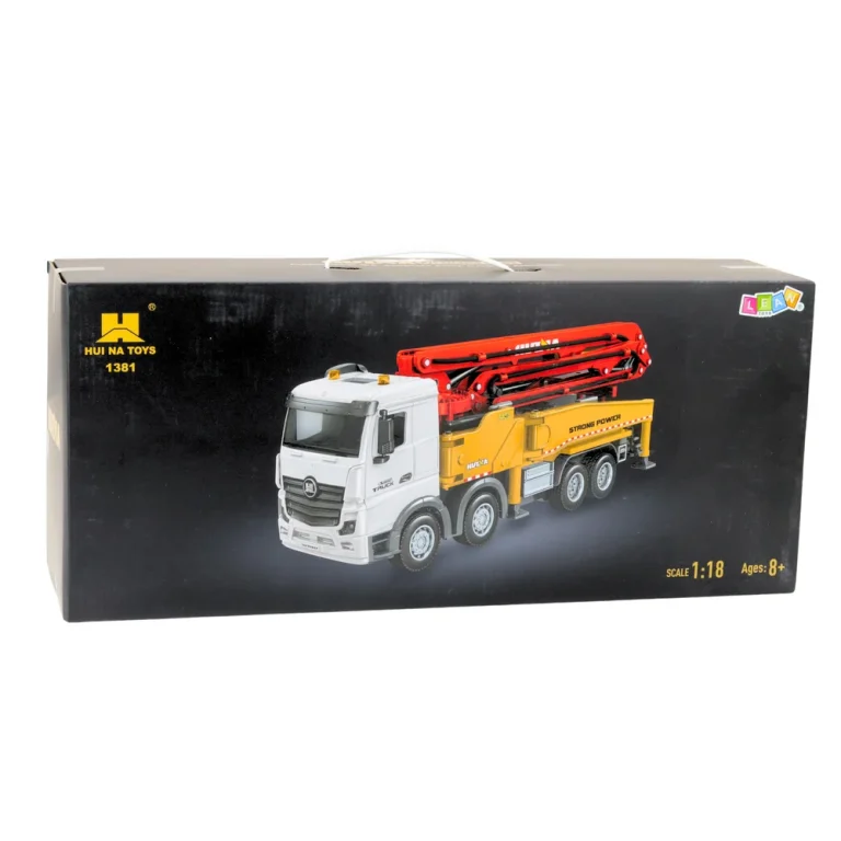 Rc Kamion S Mješalicom Za Beton Na Daljinsko Upravljanje Huina Siva 1:18 4