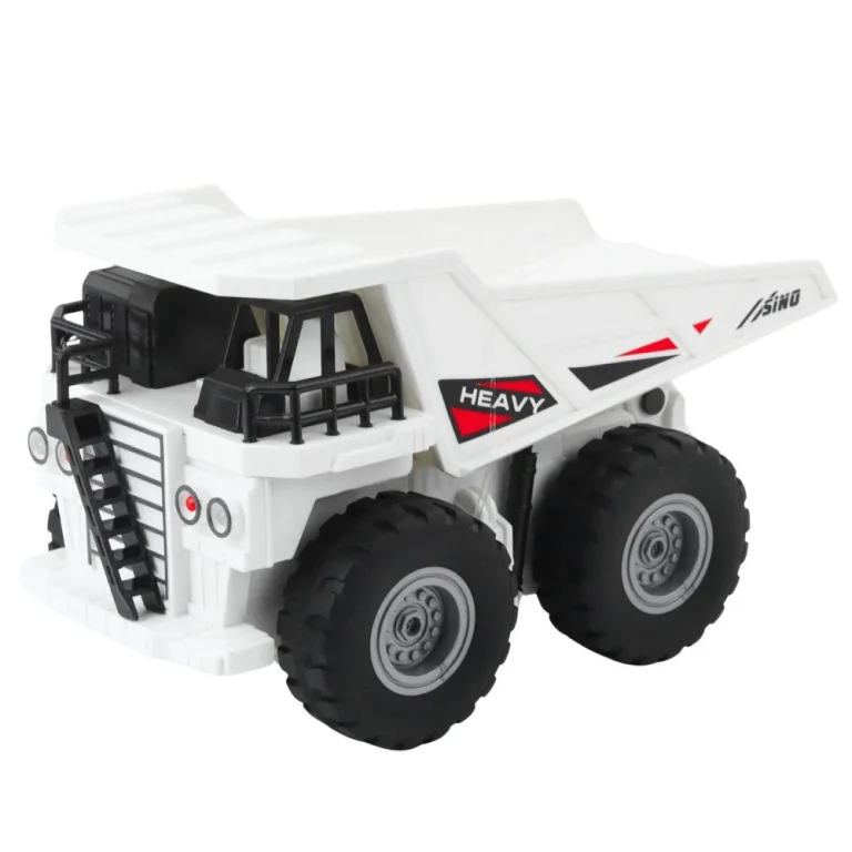 Rc Kamion Za Kiper Na Daljinsko Upravljanje Sa Svjetlima I Zvukovima Bijela Boja 1:24 2