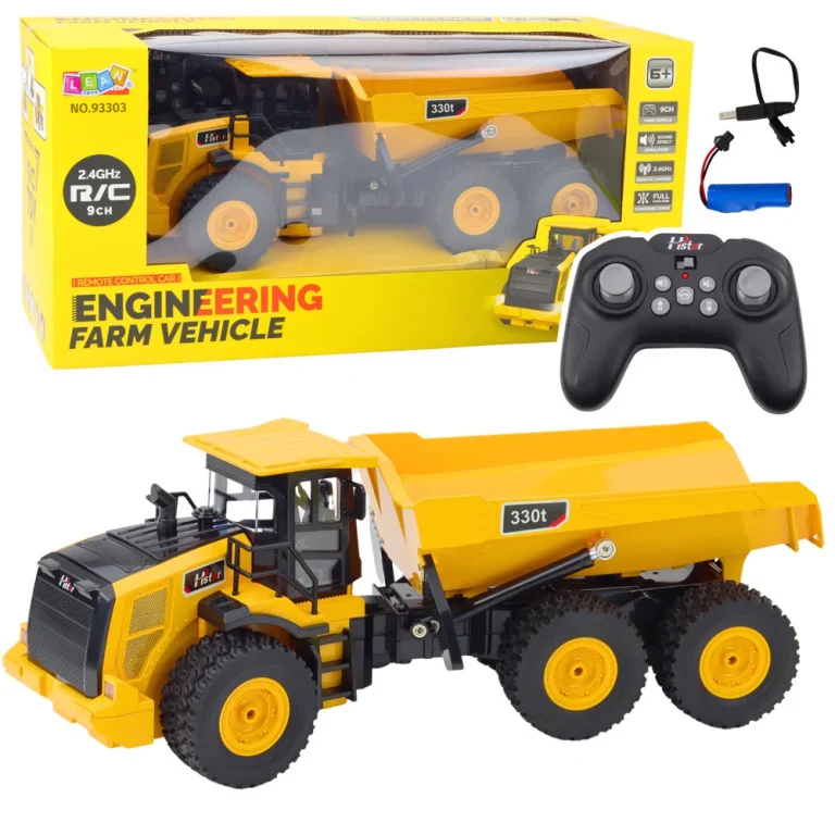 Rc Kiper Kamion žuti 9 Kanala 2,4 Ghz 1