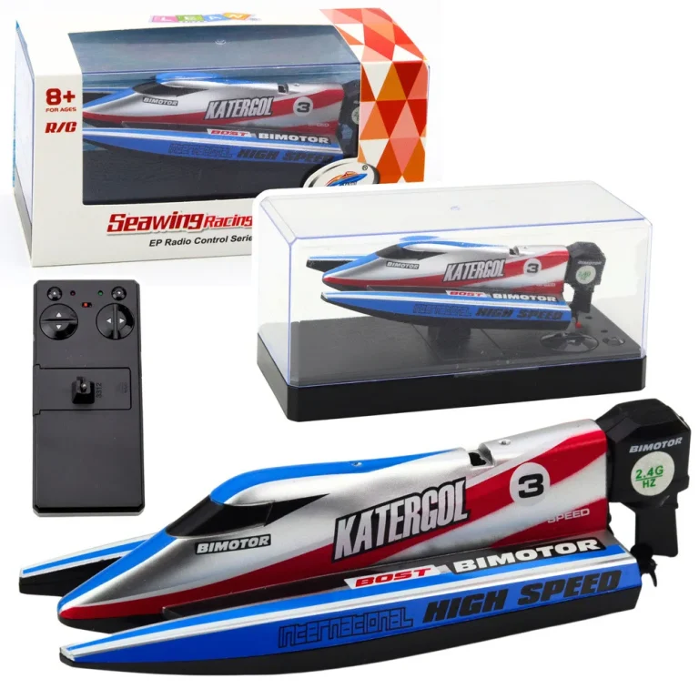Rc Motorni čamac, 2,4 Ghz, Plavo Srebrni, 14 Cm 1
