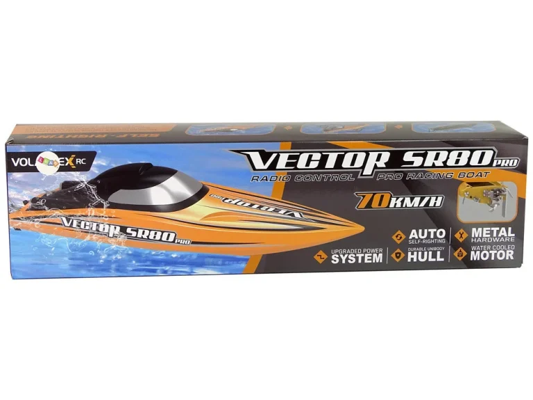 Rc Motorni čamac Sr 80 Pro, Bezčetkica, 74 Km/h, žuti 10