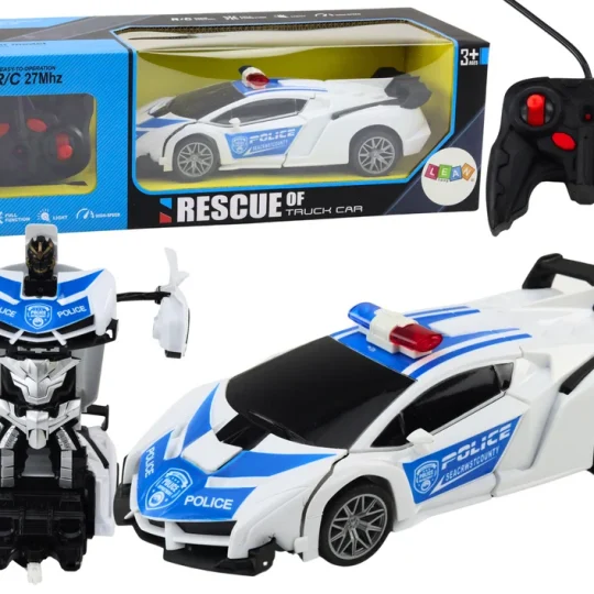 R/c Policijski Automobil 2u1 Robotski Automobil Sa Zvukovima I Svjetlima 1