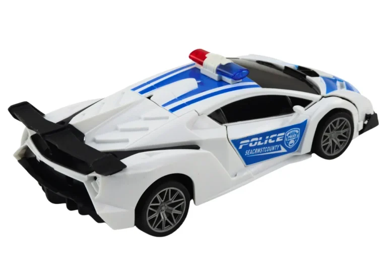 R/c Policijski Automobil 2u1 Robotski Automobil Sa Zvukovima I Svjetlima 3