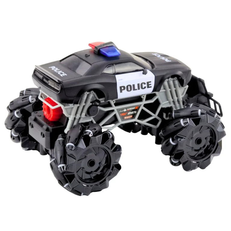 Rc Policijski Terenski Automobil Sa Svjetlima I Efektom Dima 1:16 3