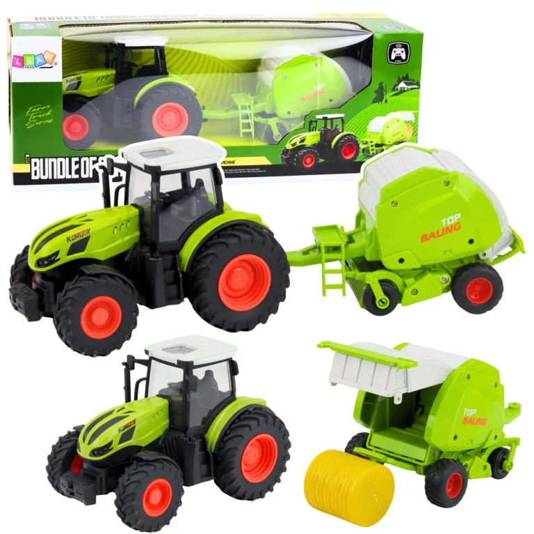 Rc Poljoprivredni Traktor Na Daljinsko Upravljanje S Balirkom 1:24 1