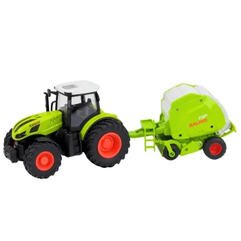 Rc Poljoprivredni Traktor Na Daljinsko Upravljanje S Balirkom 1:24 2