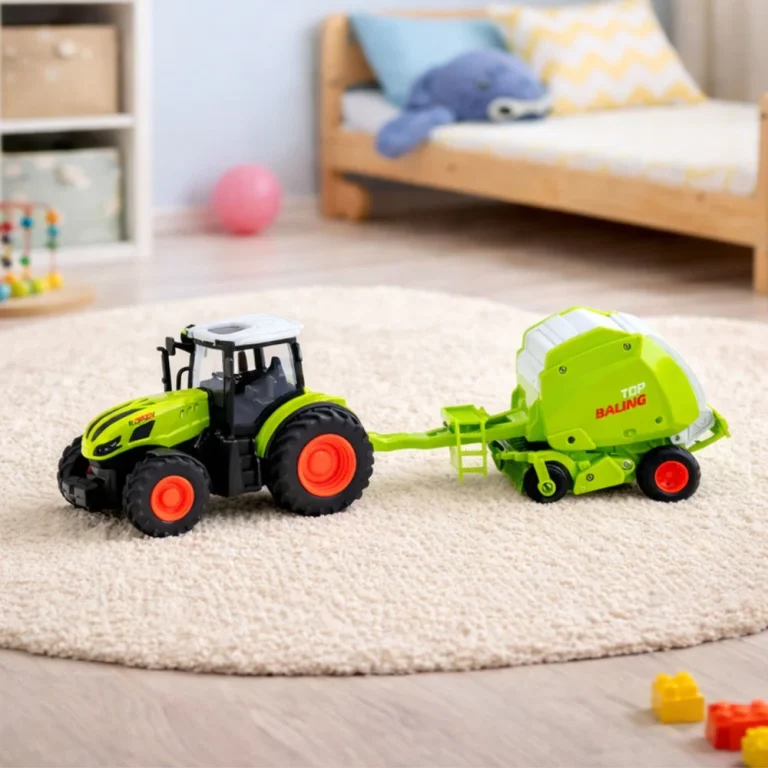 Rc Poljoprivredni Traktor Na Daljinsko Upravljanje S Balirkom 1:24 3