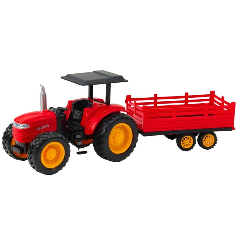 Rc Poljoprivredni Traktor S Prikolicom, Crveni 2