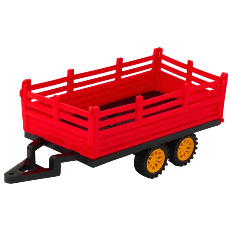 Rc Poljoprivredni Traktor S Prikolicom, Crveni 3