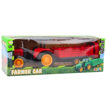 Rc Poljoprivredni Traktor S Prikolicom, Crveni 4