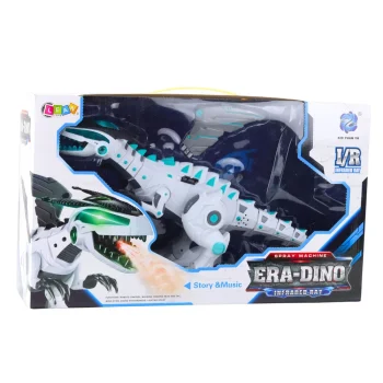 Rc Robot Dinosaur Na Daljinsko Upravljanje S Krilima, Svjetlima I Zvukovima, Bijeli 3