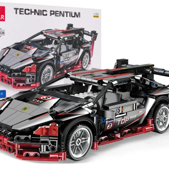 Rc Set Kockica Sportski Automobil Crni 585 Dijelova 1