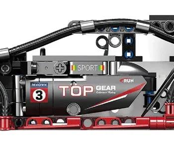 Rc Set Kockica Sportski Automobil Crni 585 Dijelova 4